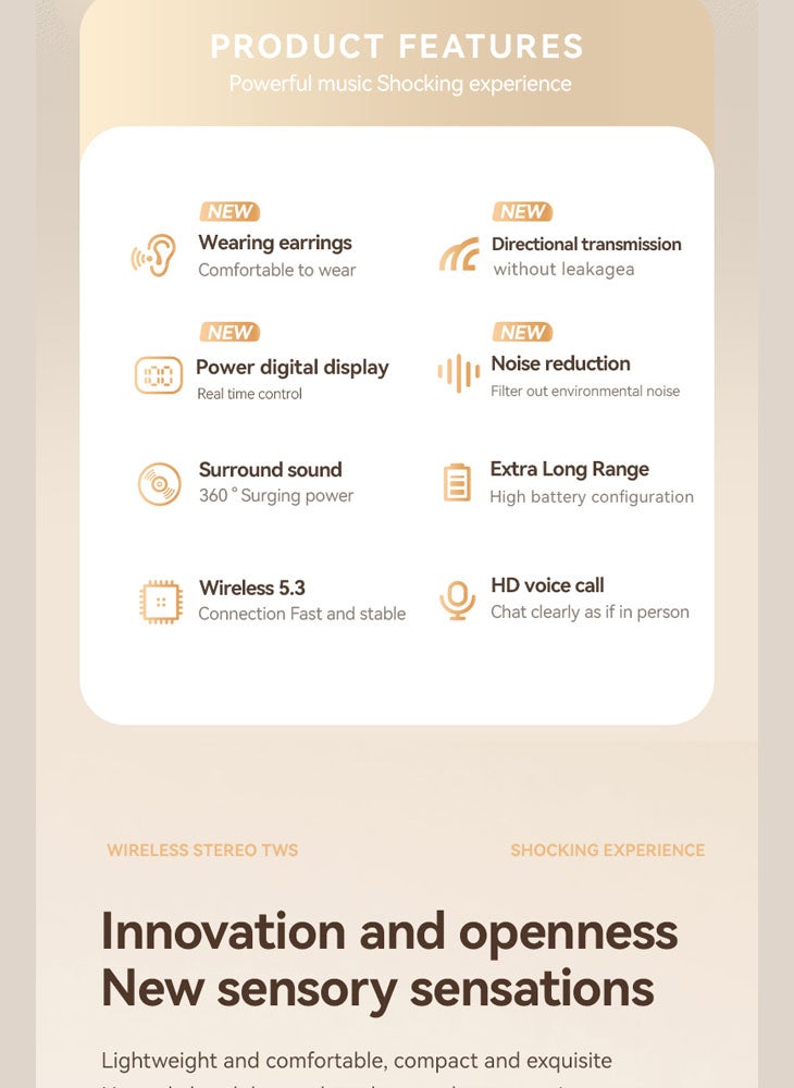 تشوميل سماعات بلوتوث لاسلكية جديدة مثبتة على الأذن، توصيل عظمي في الهواء الطلق، سماعات رياضية طويلة التحمل - Image 5