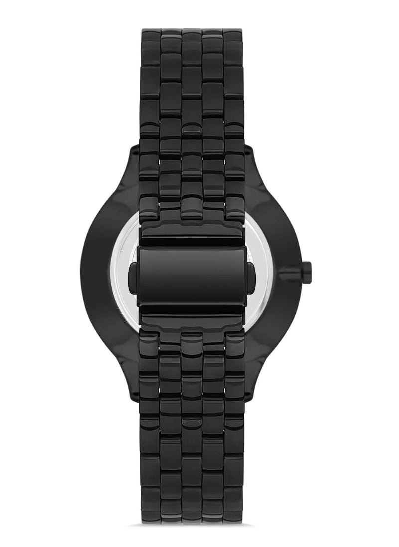 OMAX - Omax Men's Luxury Wrist Watch, Watches for Men, Stainless Watches, Silver Steel Band, Black Dial, Waterproof Watch, 1 Year Warranty - Image 1