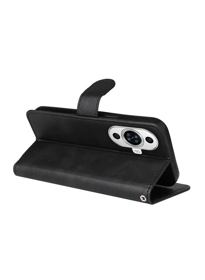 اس-توب جراب لهاتف Huawei nova 11 Pro، جراب هاتف كلاسيكي من جلد العجل قابل للطي - Image 5