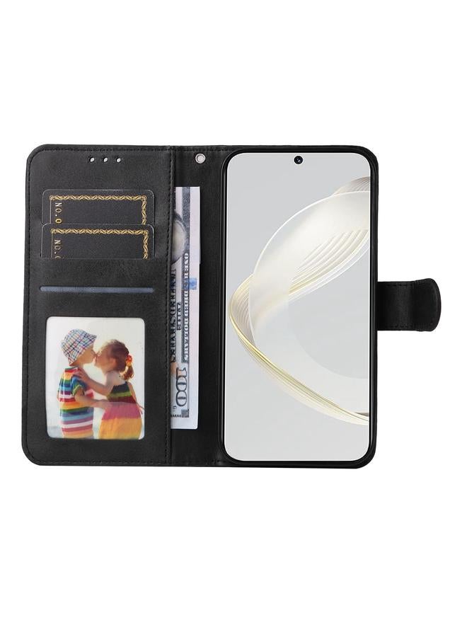 اس-توب جراب لهاتف Huawei nova 11 Pro، جراب هاتف كلاسيكي من جلد العجل قابل للطي - Image 4