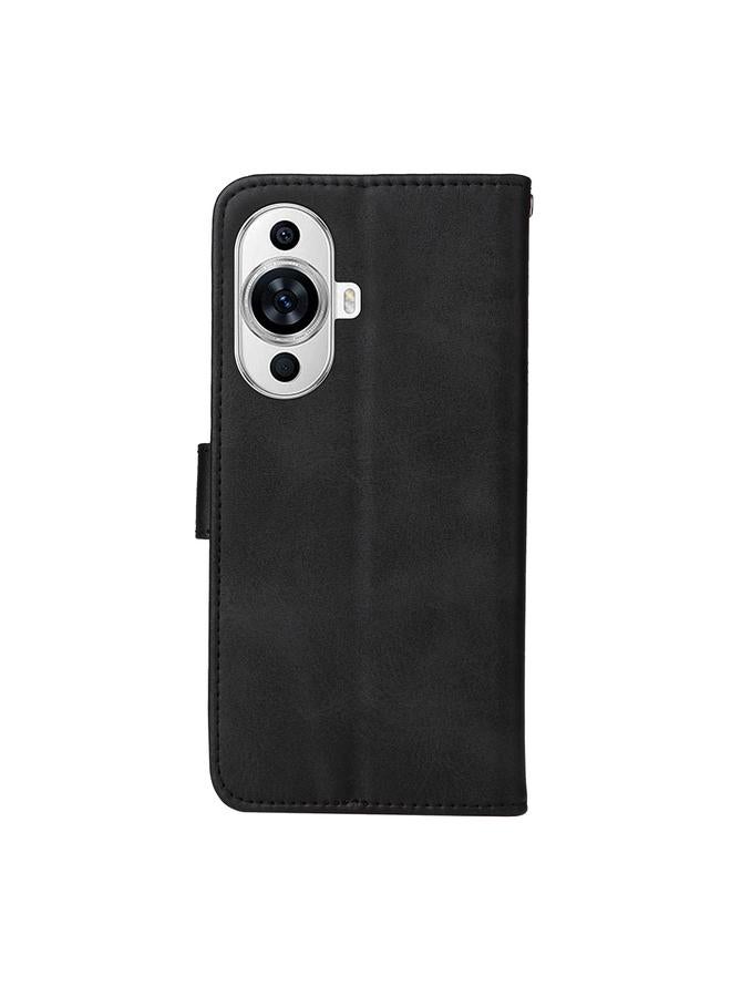 اس-توب جراب لهاتف Huawei nova 11 Pro، جراب هاتف كلاسيكي من جلد العجل قابل للطي - Image 3