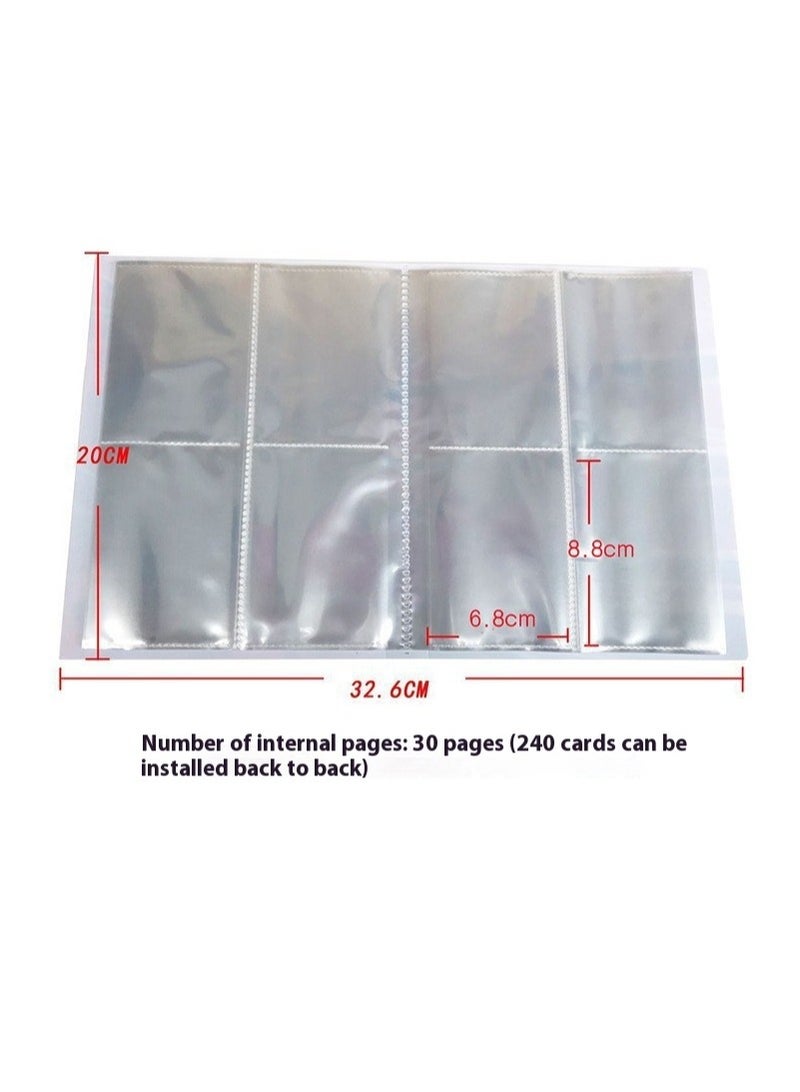 Y&D 4 Pock Binder,Holds Up To 240 Cards,Made With Archival-Safe Polypropylene Materials,Keeps Contents Secure,For Ages 10 and Large  - Image 2