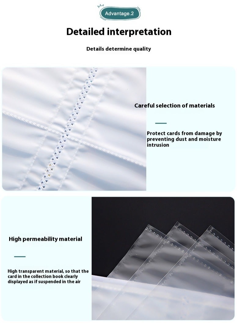 Y&D 4 Pock Binder,Holds Up To 240 Cards,Made With Archival-Safe Polypropylene Materials,Keeps Contents Secure,For Ages 10 and Large  - Image 3