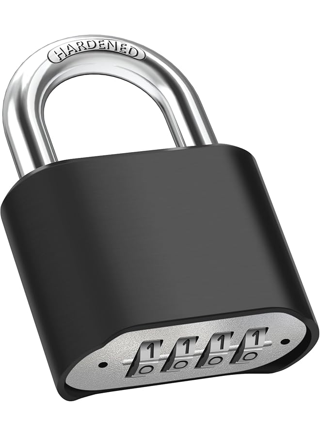 PROMASS PROMASS Outdoor Combination Padlock, Weatherproof Resettable Combination Padlock for Sheds Fence, Locker, Home, School, Garage, Garden, Gate Hasps  - Image 1