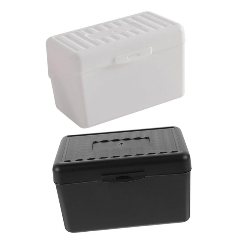 2 Piece Office Card Holder Storage Case Multi Function Box Easy Clean Space Saving - Image 2