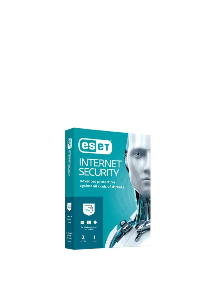 ESET - Internet Security For 2 User 1 Year White NOD32 - Image 1