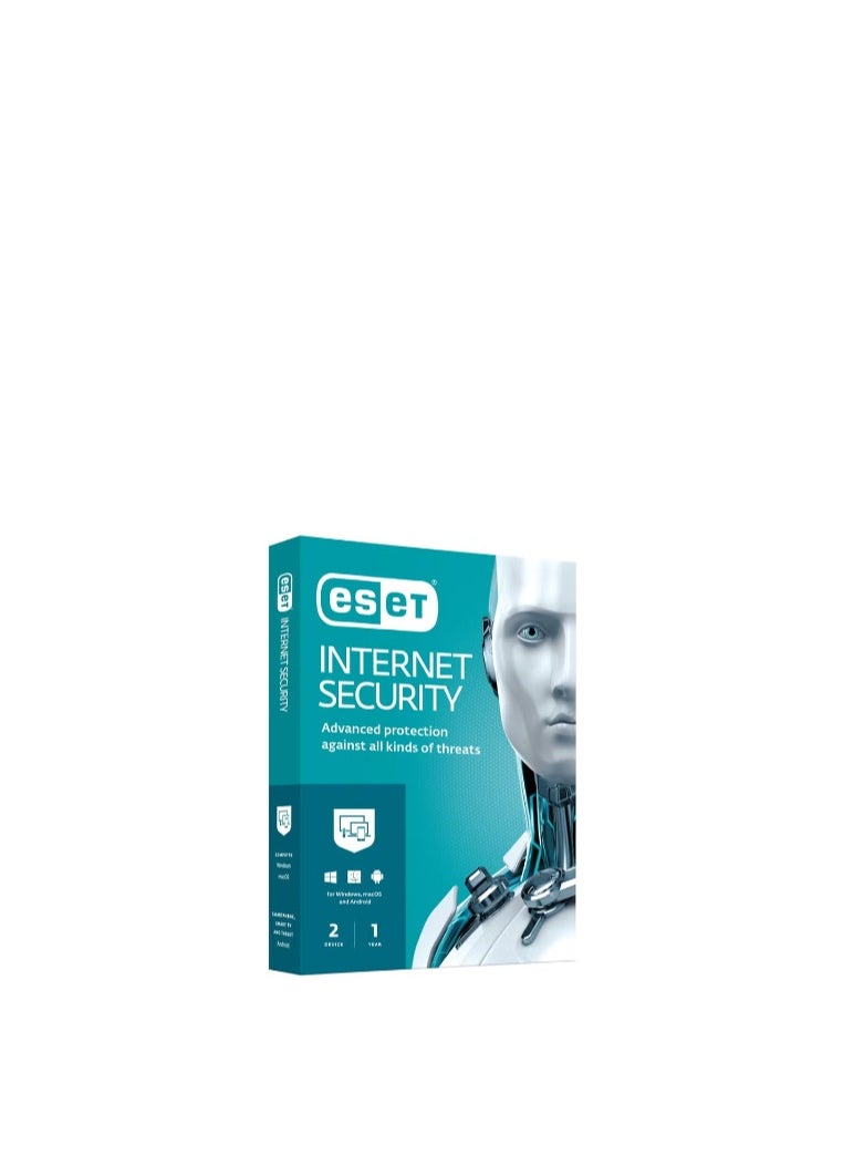 ESET - Internet Security For 2 User 1 Year White NOD32 - Image 1