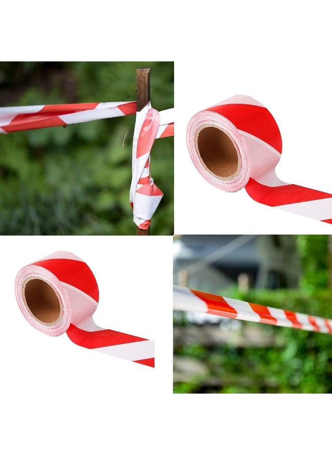 Royal Apex 3ÂX45 Meter Red And White Barricade Caution Hazard Warning Safety Stripe Tape Non-Adhesive For Danger/Hazardous Areas. (Pack Of 5)  - Image 4