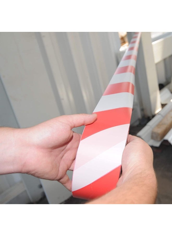 Royal Apex 3ÂX45 Meter Red And White Barricade Caution Hazard Warning Safety Stripe Tape Non-Adhesive For Danger/Hazardous Areas. (Pack Of 5)  - Image 3
