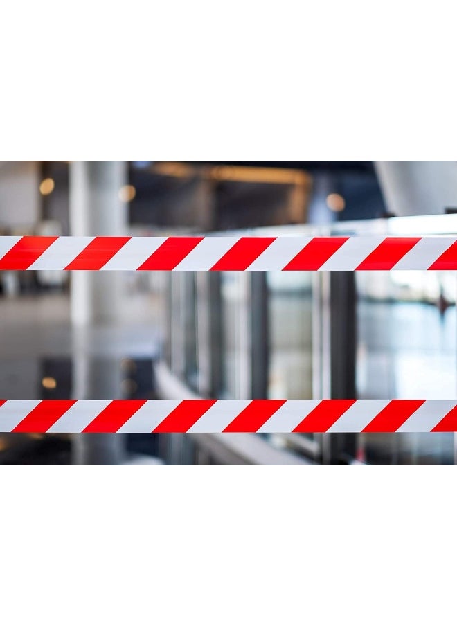 Royal Apex 3ÂX45 Meter Red And White Barricade Caution Hazard Warning Safety Stripe Tape Non-Adhesive For Danger/Hazardous Areas. (Pack Of 5)  - Image 2