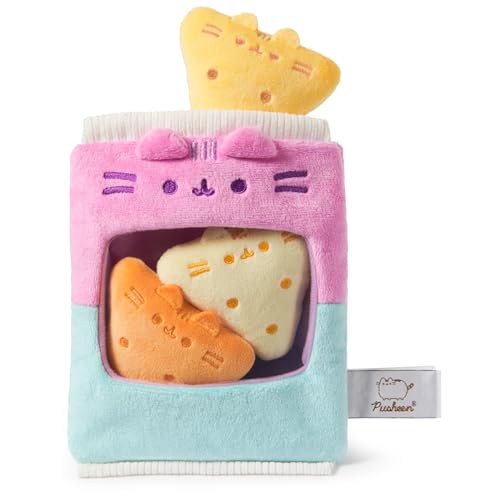 GUND Pusheen Gamer Chips with Removable Mini Plushies Toy Tortilla Chips Food Plushies Gaming Decor Stuffed Animals for Ages 8 and Up Pink 8 - Image 5