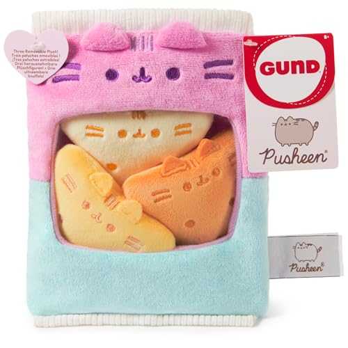 GUND Pusheen Gamer Chips with Removable Mini Plushies Toy Tortilla Chips Food Plushies Gaming Decor Stuffed Animals for Ages 8 and Up Pink 8 - Image 1