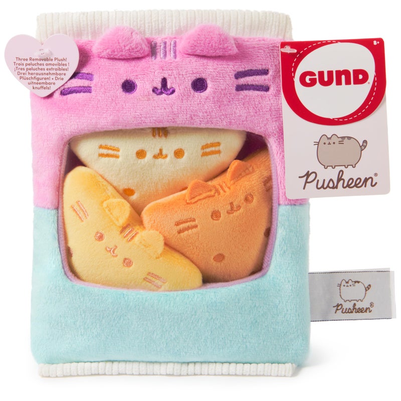 GUND Pusheen Gamer Chips with Removable Mini Plushies Toy Tortilla Chips Food Plushies Gaming Decor Stuffed Animals for Ages 8 and Up Pink 8 - Image 3