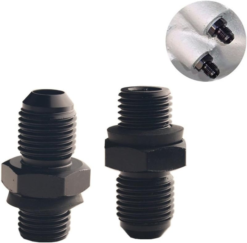 DEWHEL -6 AN Transmission Oil Cooler Adapter Fitting For GM Turbo 350 400 4L60E 200R 700R - Image 1