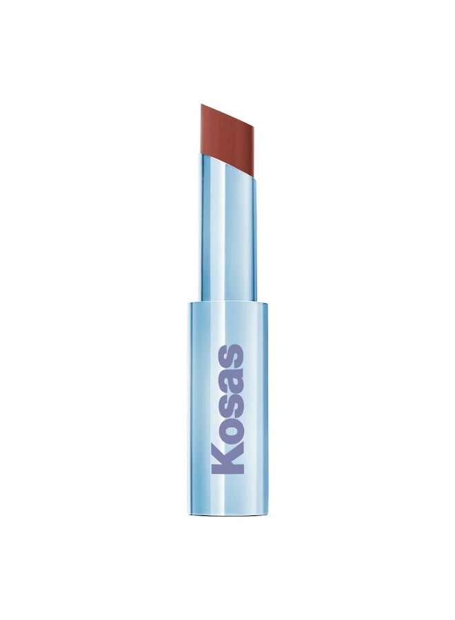 Kosas Wet Stick Sheer Glossy Lipstick _Tropic Place - Calm Pink Mauve - Image 1