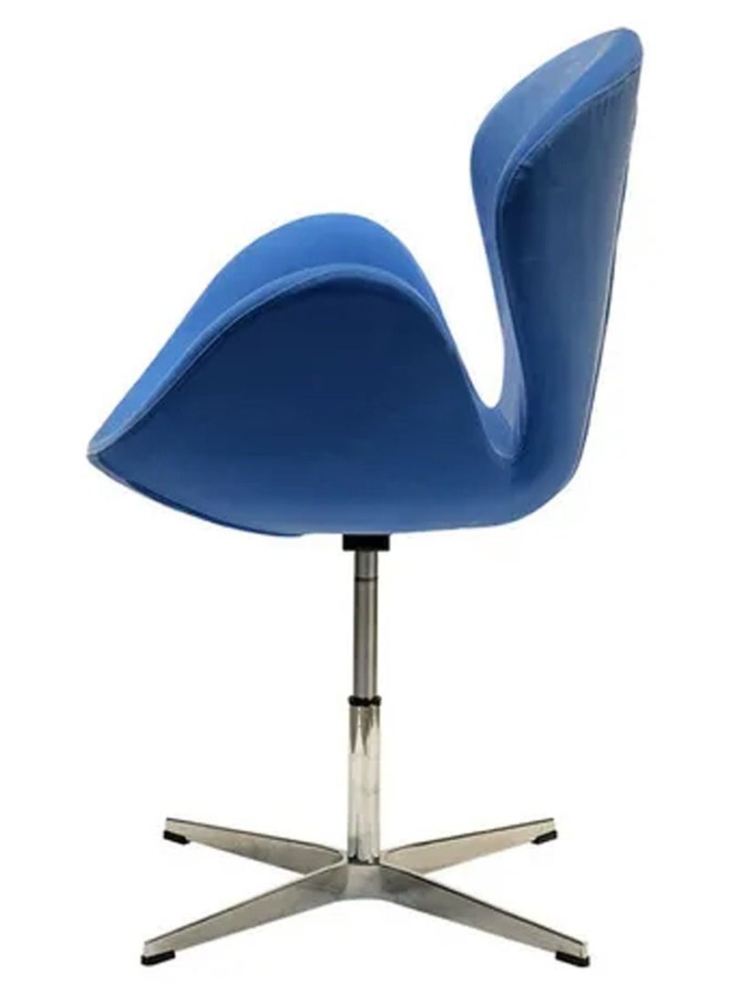 HUIMEI كرسي Huimei L010-B Swan / كرسي منطقة الاستقبال باللون الأزرق  - Image 3