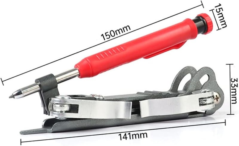 5 بوصة أداة نقش الخشب متعددة الوظائف مقياس كفاف متين لتعليم الملامح بدقة - Image 4