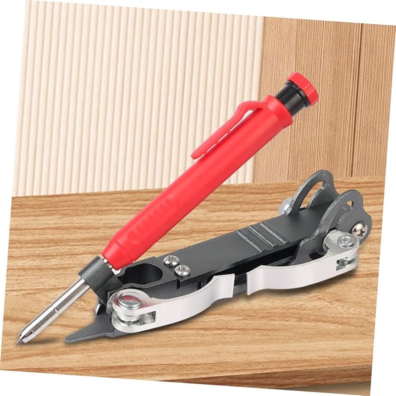 5 بوصة أداة نقش الخشب متعددة الوظائف مقياس كفاف متين لتعليم الملامح بدقة - Image 5