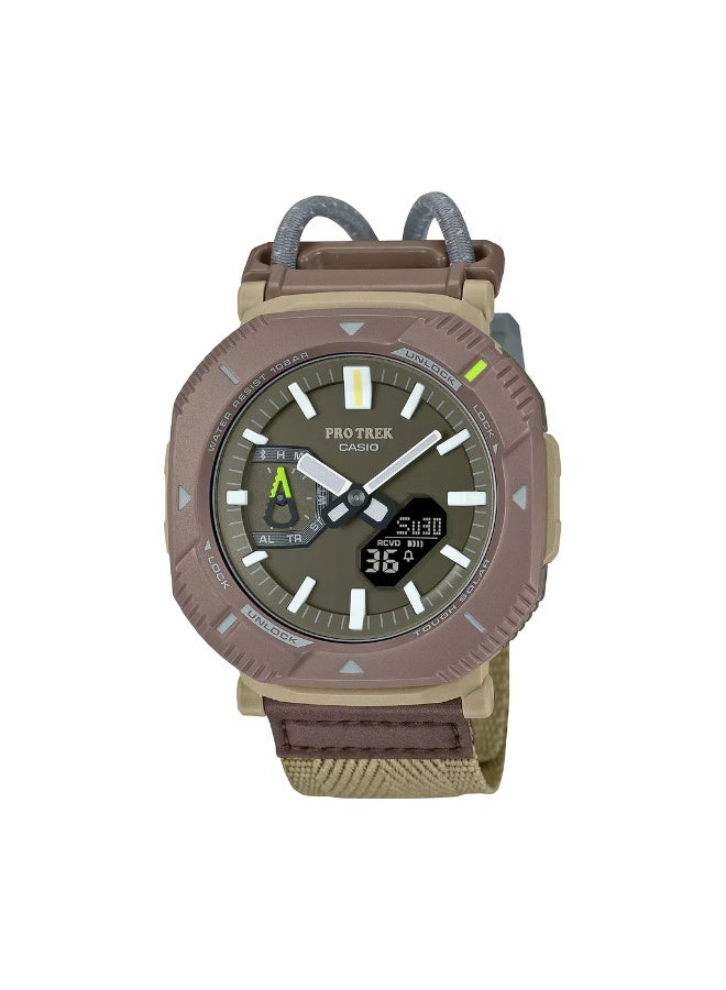 كاسيو ساعة برو تريك الرياضية للرجال تعمل بالطاقة الشمسية وبلوتوث PRJ-B001B-5DR - Image 1