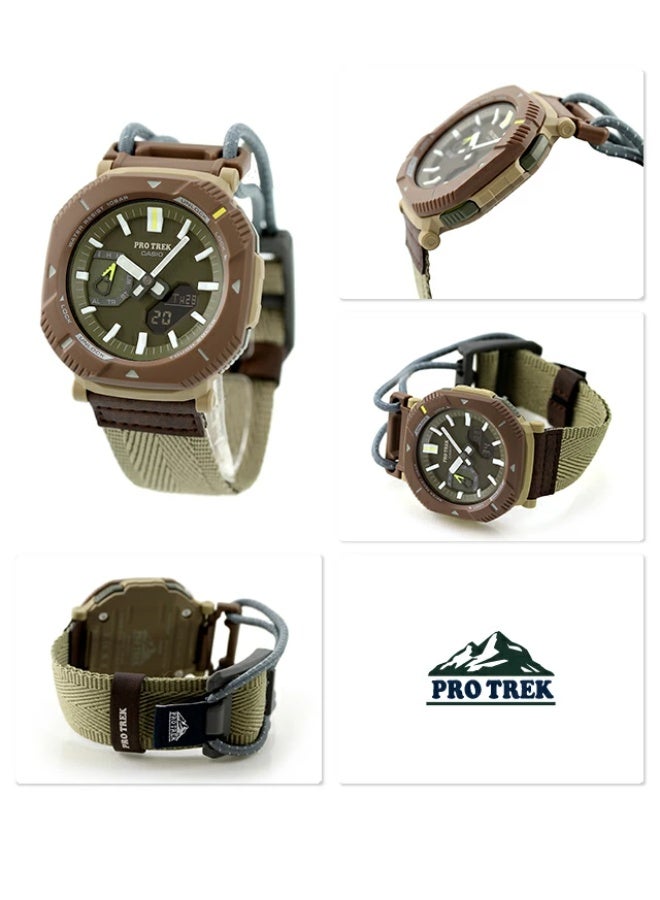 كاسيو ساعة برو تريك الرياضية للرجال تعمل بالطاقة الشمسية وبلوتوث PRJ-B001B-5DR - Image 4