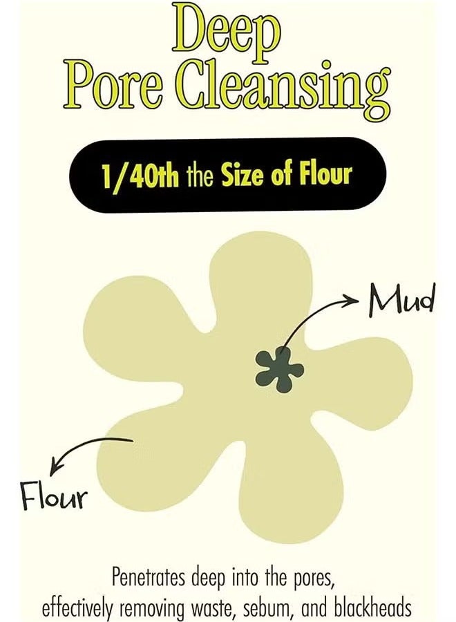 مل ، قناع رطب المسام العميقة ورطب الوجه ، العناية بالبشرة110قناع الطين الإغاثة - Image 5