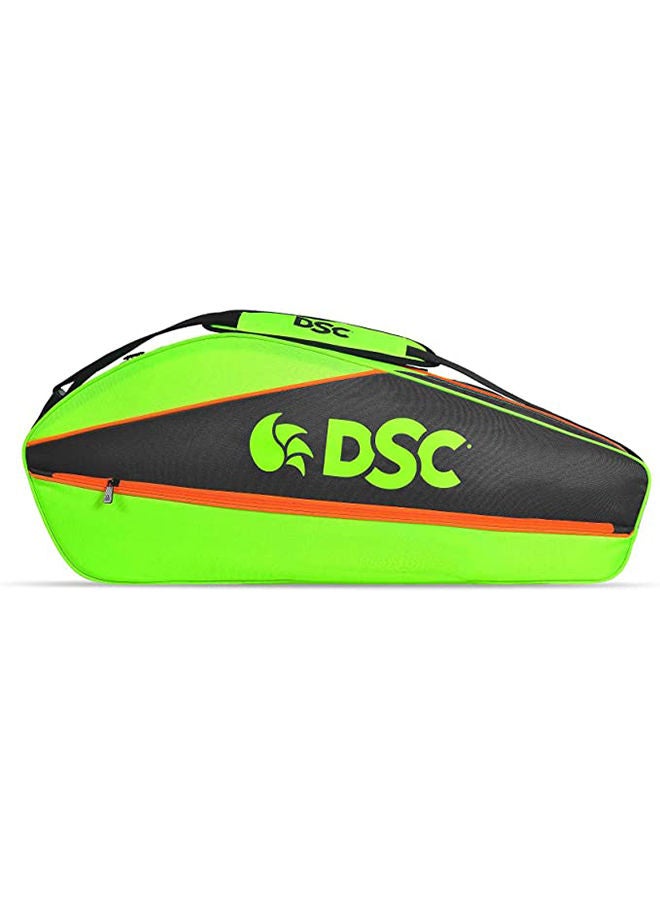DSC Badminton Kit Bag | Size: Large | Material: Polyester | For Men & Boys | One main compartment | Designed to hold 6 racquets | Various divisions for extra grip, strings, and accessories | Adjustable Shoulder Straps - Image 1
