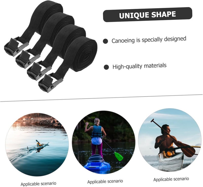 Yardwe Kayak Straps Buckle Lashing Straps Moving Straps Gripper Surfboard Lashing Straps Lifting Straps Belt - Image 2