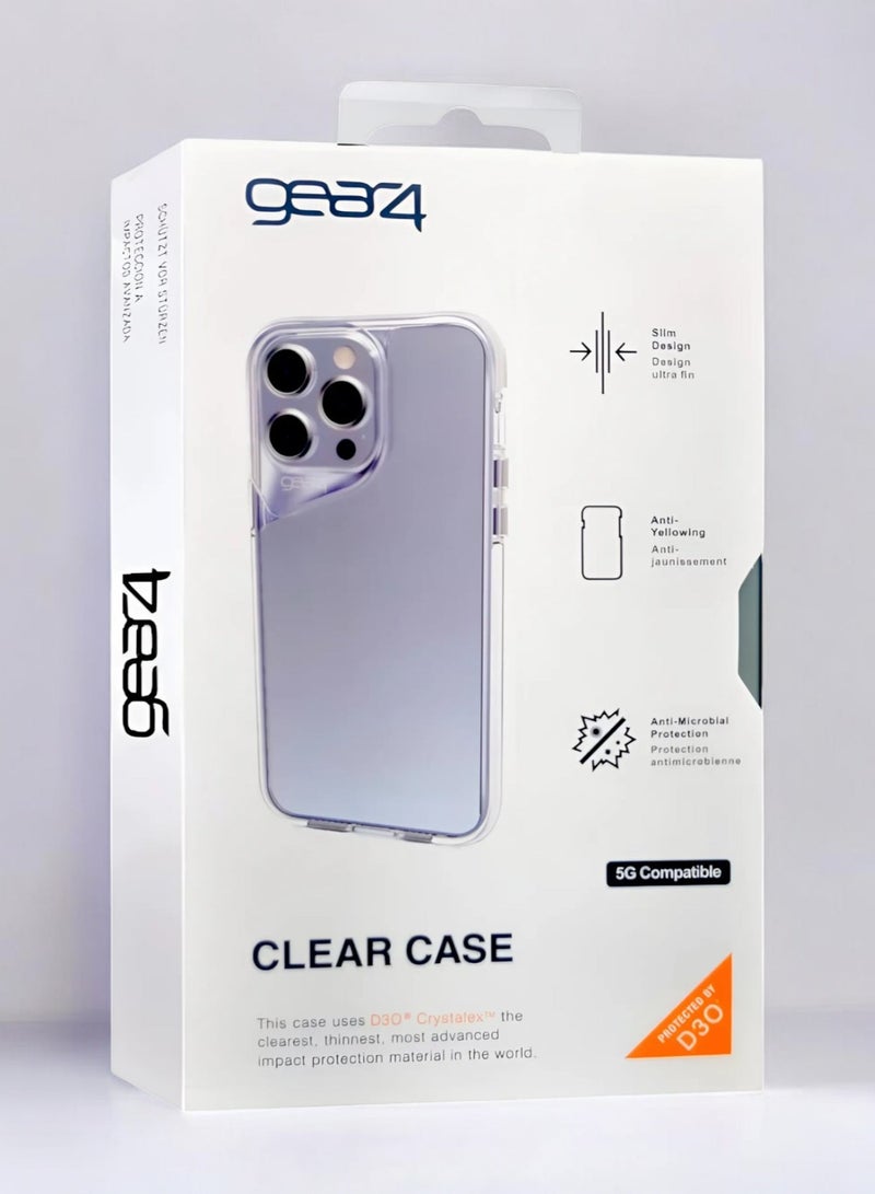 Gear4 iPhone 14 Plus, Shockproof Case, Anti-Scratch Protective Cover, Made of High Quality TPU - Clear - Image 3