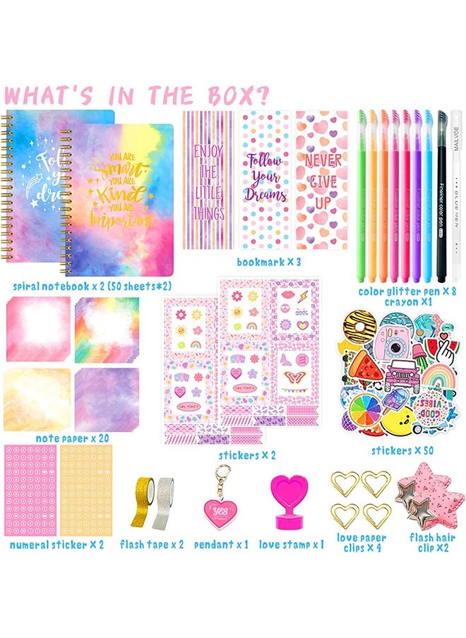 Garlo DIY Journal Kit for Girls - DIY Journal Set for Tween & Teen Girls, Stationery Set, Scrapbook & Diary Supplies Set, Journaling Art Crafts Kit, Ideal Gifts for 8 9 10 11 12 13 14 Year Old Girl  - Image 2