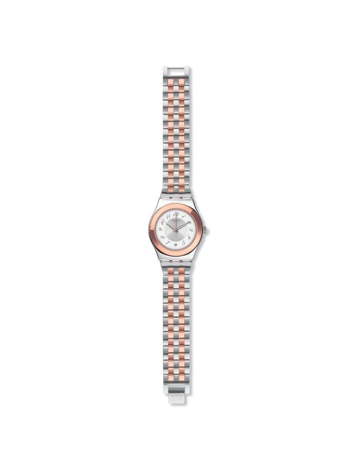 سواتش ساعة يد من ستانلس ستيل عقارب ومقابض YLS454G - Image 3