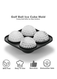 Oasisgalore Golf Ball Ice Mold, 2.2" Sphere, with Lid, for Large Round Ice Cubes, Novelty Golf Gift.  - Image 3