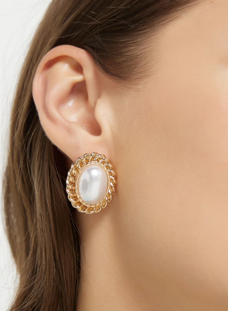 ELLA Pearl Stud Earrings