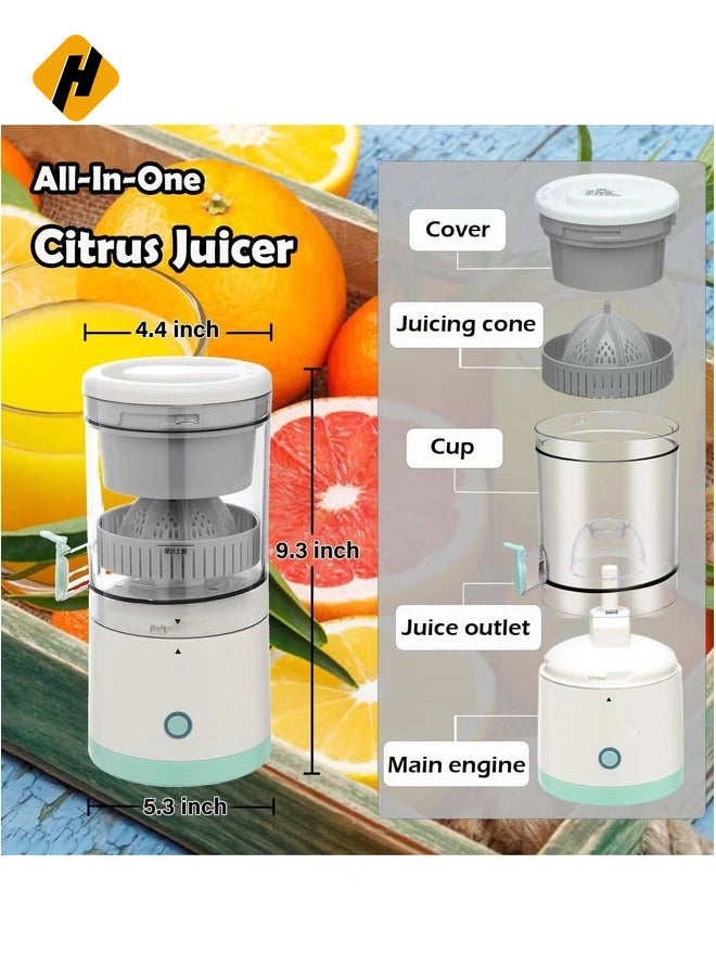 Portable Electric Citrus Juicer, Automatic Household Electric Juicer, Portable Rechargeable Juicer, Orange Juice Squeezer, Rechargeable Juicer Machine with USB, for Orange, Lemon, Grapefruit - pzsku/ZD95D365746A9FE20BD25Z/45/_/1734017050/db062508-af2c-478f-bc7c-563653610698