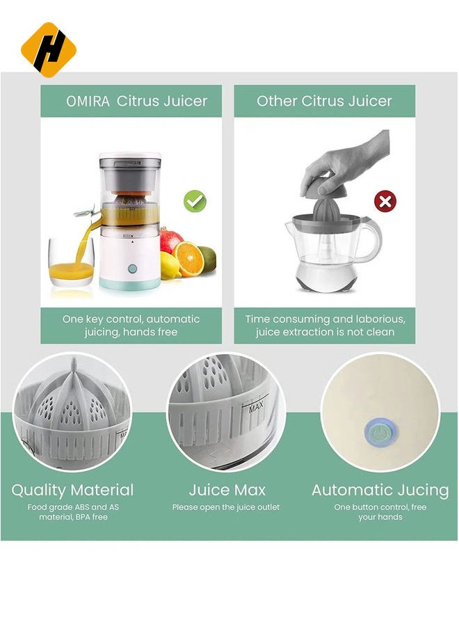 Portable Electric Citrus Juicer, Automatic Household Electric Juicer, Portable Rechargeable Juicer, Orange Juice Squeezer, Rechargeable Juicer Machine with USB, for Orange, Lemon, Grapefruit - pzsku/ZD95D365746A9FE20BD25Z/45/_/1734017051/8c3331c8-8539-4d8a-a3d7-8d994e2e2472