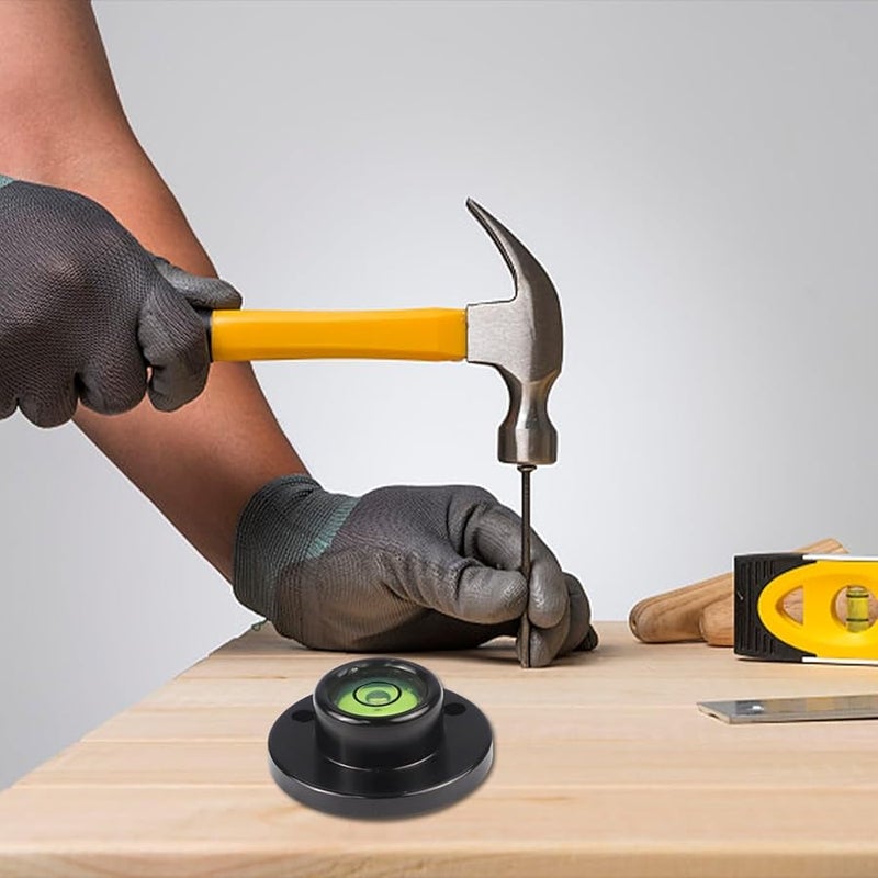 Aluminum Alloy Flange Mount Bubble Level 28x16x10.5mm High Sensitivity for Engineering - Image 3