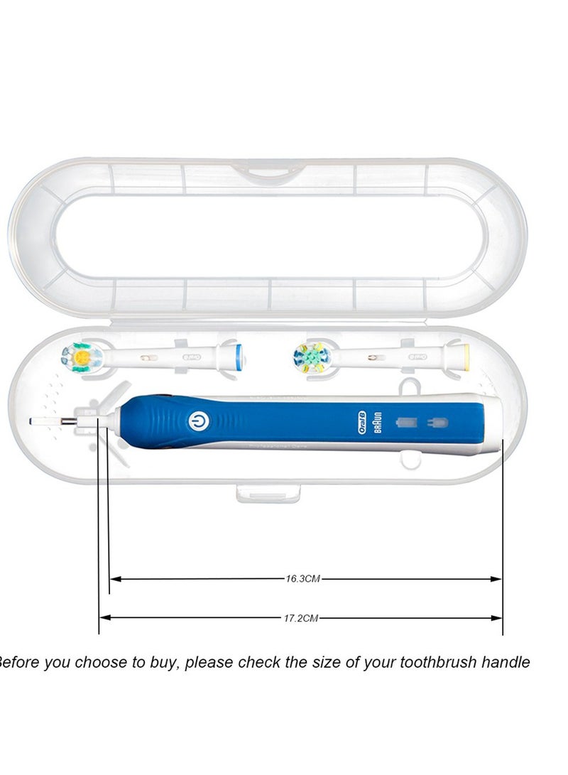 SYOSI Travel Electric Toothbrush Case, Electric Toothbrush Holder Cover, Anti Bacterial Portable Hard Plastic Toothbrush Store Box Bag Fits Pro 1000, Pro 2000, Pro 3000 (2 Pack) - Image 3