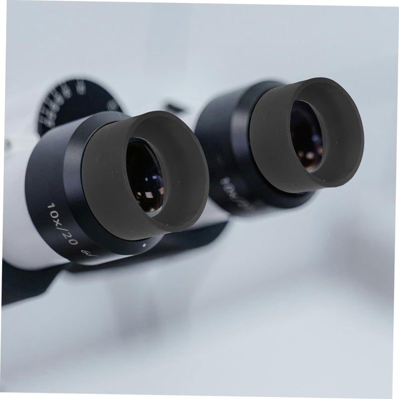 2 Pcs Rubber Microscope Eyepiece Covers Comfortable Binocular Eye Guards Reduce Fatigue - Image 5