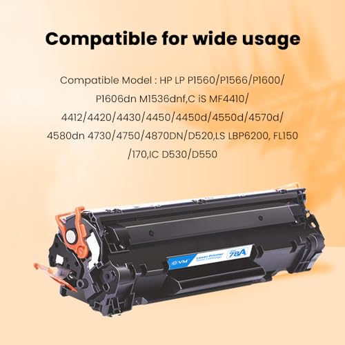 EVM Compatible HP 78A Toner Cartridge – for LaserJet | P1560/P1566/P1600/P1606dn/M1536dnf MFP – 2100 Pages| High Density Black |1 Year Warranty (EVM-ETC-78A) - Image 5
