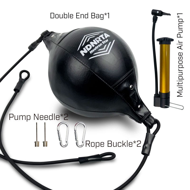 NDNRTA Double End Bag, (Classic Style Upgraded),Improve Reaction Speed, Boxing Equipment, Durable, Double End Punching Bags, Punching Bag, Home Gym, Floor to Ceiling, for Boxing - Image 3