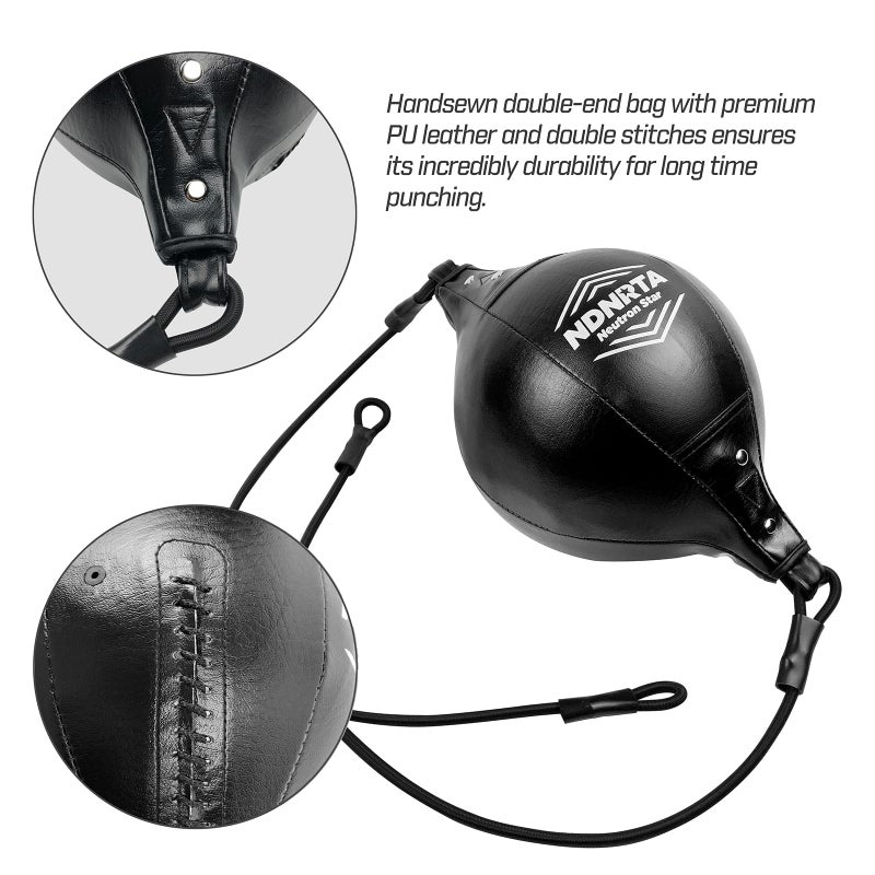 NDNRTA Double End Bag, (Classic Style Upgraded),Improve Reaction Speed, Boxing Equipment, Durable, Double End Punching Bags, Punching Bag, Home Gym, Floor to Ceiling, for Boxing - Image 4