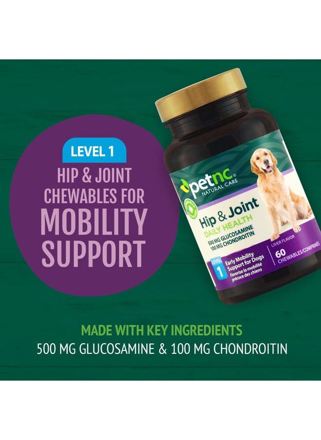 petnc NATURAL CARE Petnc Natural Care Hip and Joint Health Early Mobility Chewables for Dogs, 60 Count (27478)  - Image 2