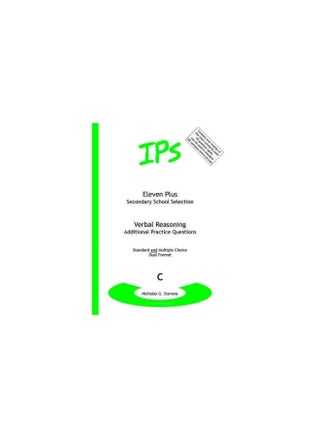 Eleven Plus / Secondary School Selection Verbal Reasoning - Additional Practice Questions - pzsku/ZD95D7D8EEF5A195F63F5Z/45/_/1741852417/f3a8c8a0-6310-4e0a-ae32-904f3f855245