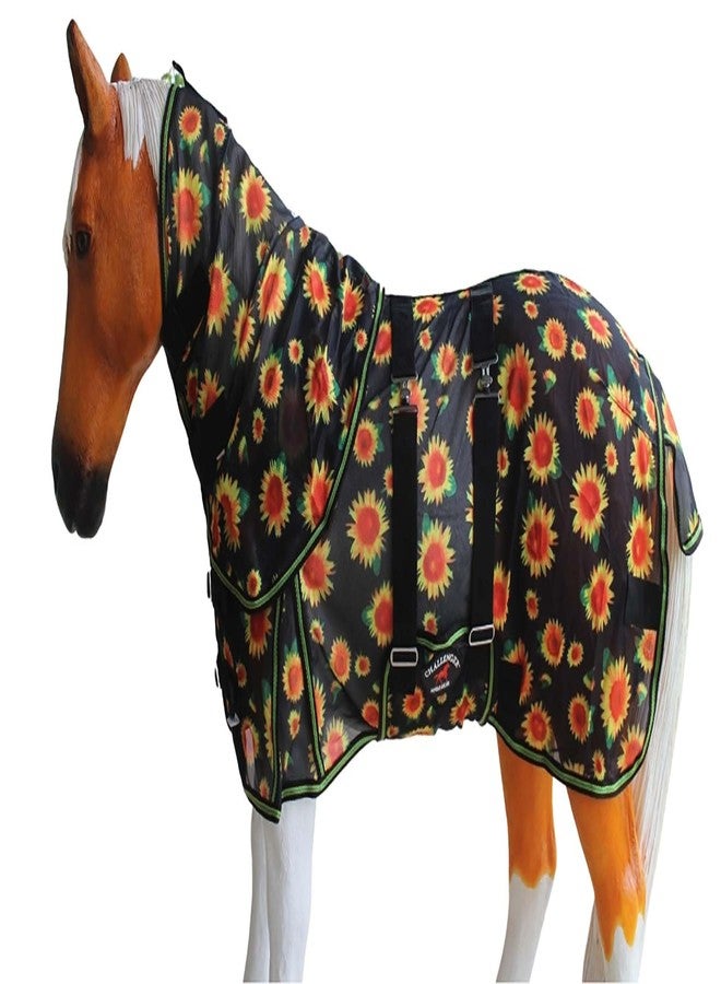 Challenger 54" Miniature Weanling Donkey Pony Horse Foal Summer Flysheet Sunflower 51833 - Image 1