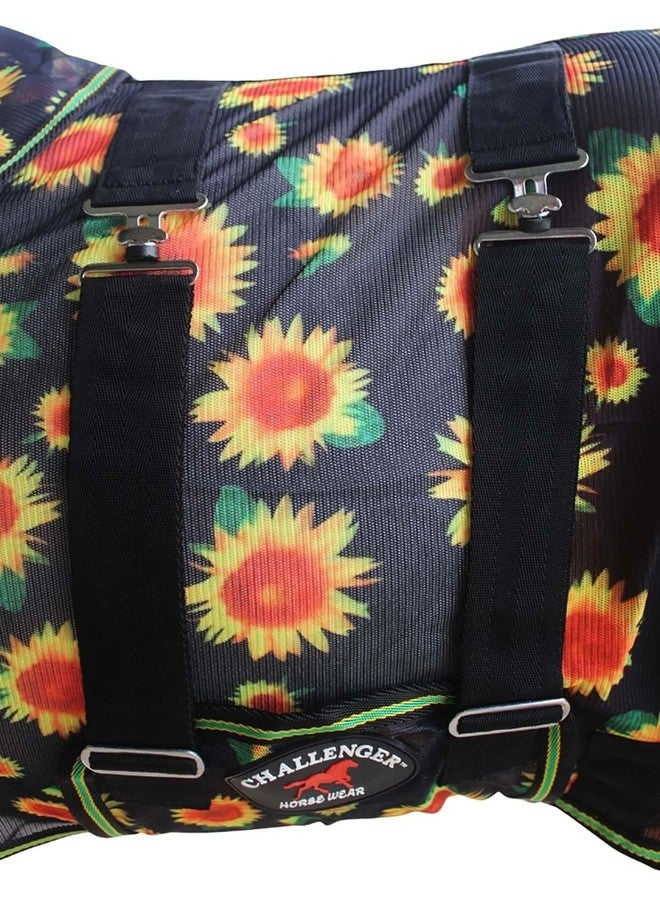 Challenger 54" Miniature Weanling Donkey Pony Horse Foal Summer Flysheet Sunflower 51833 - Image 3