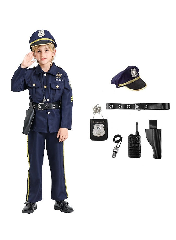 ال_اوياما زي الشرطة للأولاد، زي مكياج، زي أداء، بدلة - Image 2