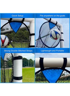 Garlo Soccer Target Goal Training, Portable Football Soccer Target Net Soccer Top Bins Target Bag for Accuracy Training Practice Equipment, with 4 Adjustable Straps.  - Image 4