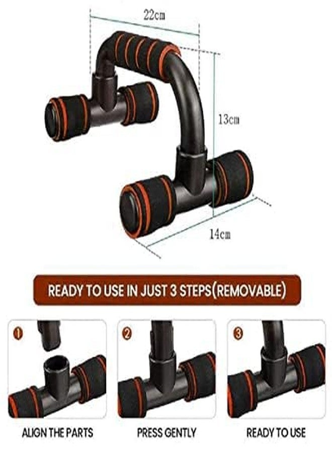 TRIDEO [𝟏𝟓 𝐘𝐄𝐀𝐑𝐒 𝐖𝐀𝐑𝐑𝐀𝐍𝐓𝐘] Push-Up Bars for Home Gym Strength Training - Non-Slip Sturdy Design with Cushioned Foam Grip for Chest, Triceps, and Back - Image 5
