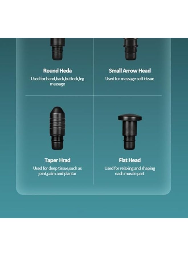 جهاز تدليك عضلي أصلي محمول – مزود بـ30 مستوى سرعة وشاشة لمس LED لتدليك الأنسجة العميقة وتخفيف آلام العضلات - Image 2