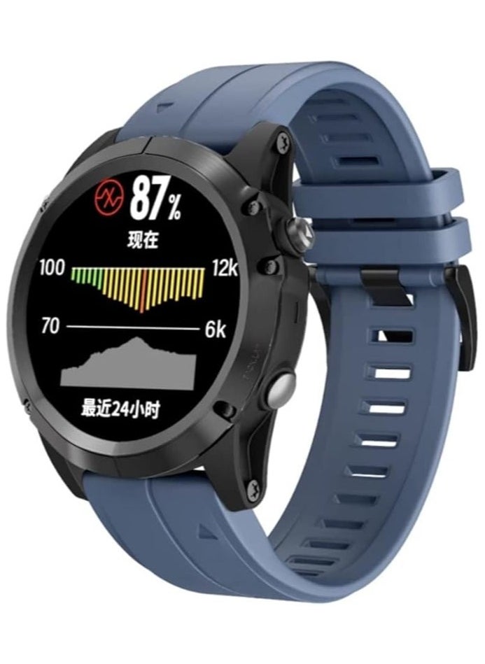 Digipace - Garmi Smartwatch Strap Silicone Watch, Strap 26 Mm Width for Garmi Fenix 5x | 5 Plus - Image 1