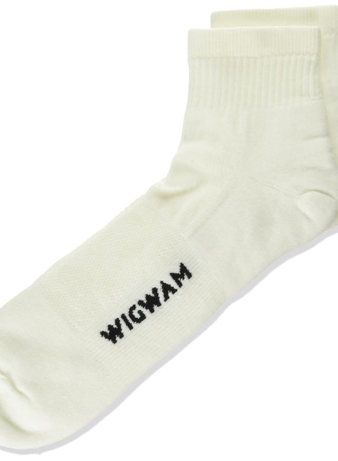 Wigwam Unisex Cool-Lite Pro Quarter Length Sock, White, L - Image 1
